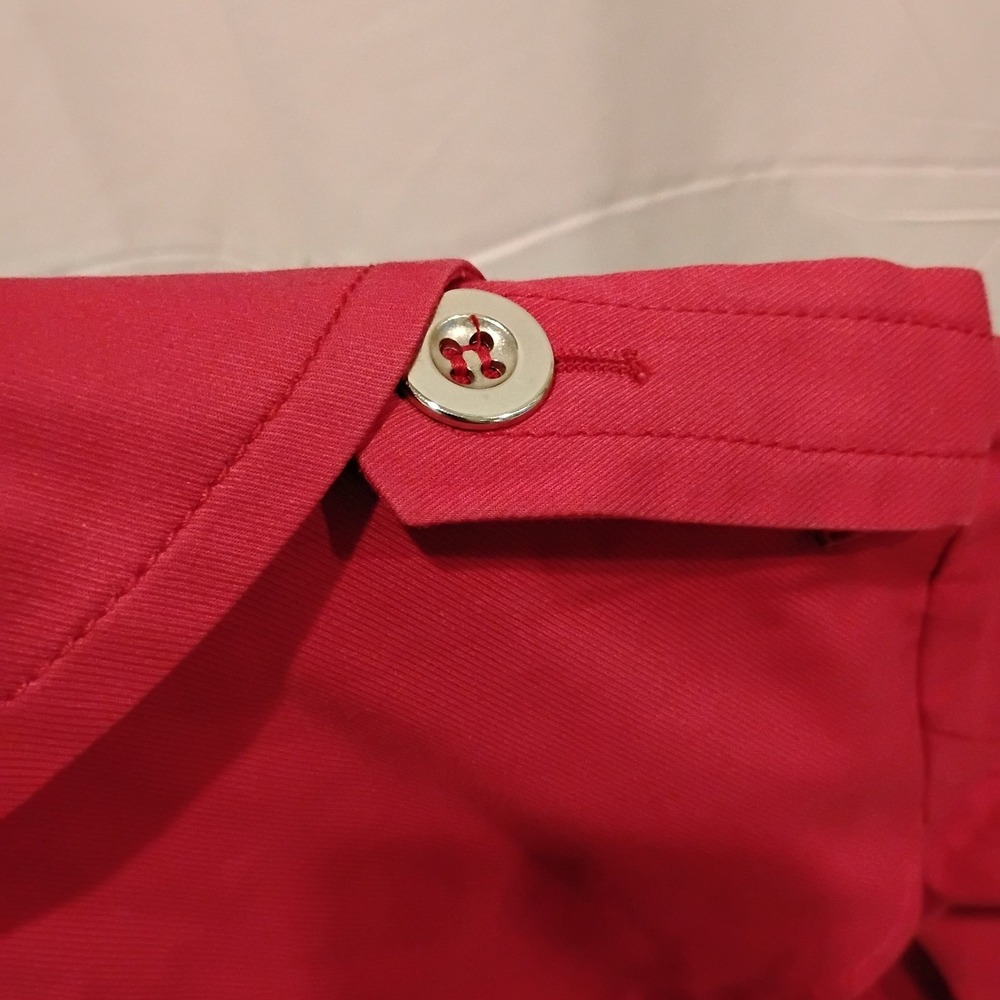 Marc By Marc Jacobs Designer XS Pink Cotton Military Jacket Trench Coat Belted - Picture 8 of 16